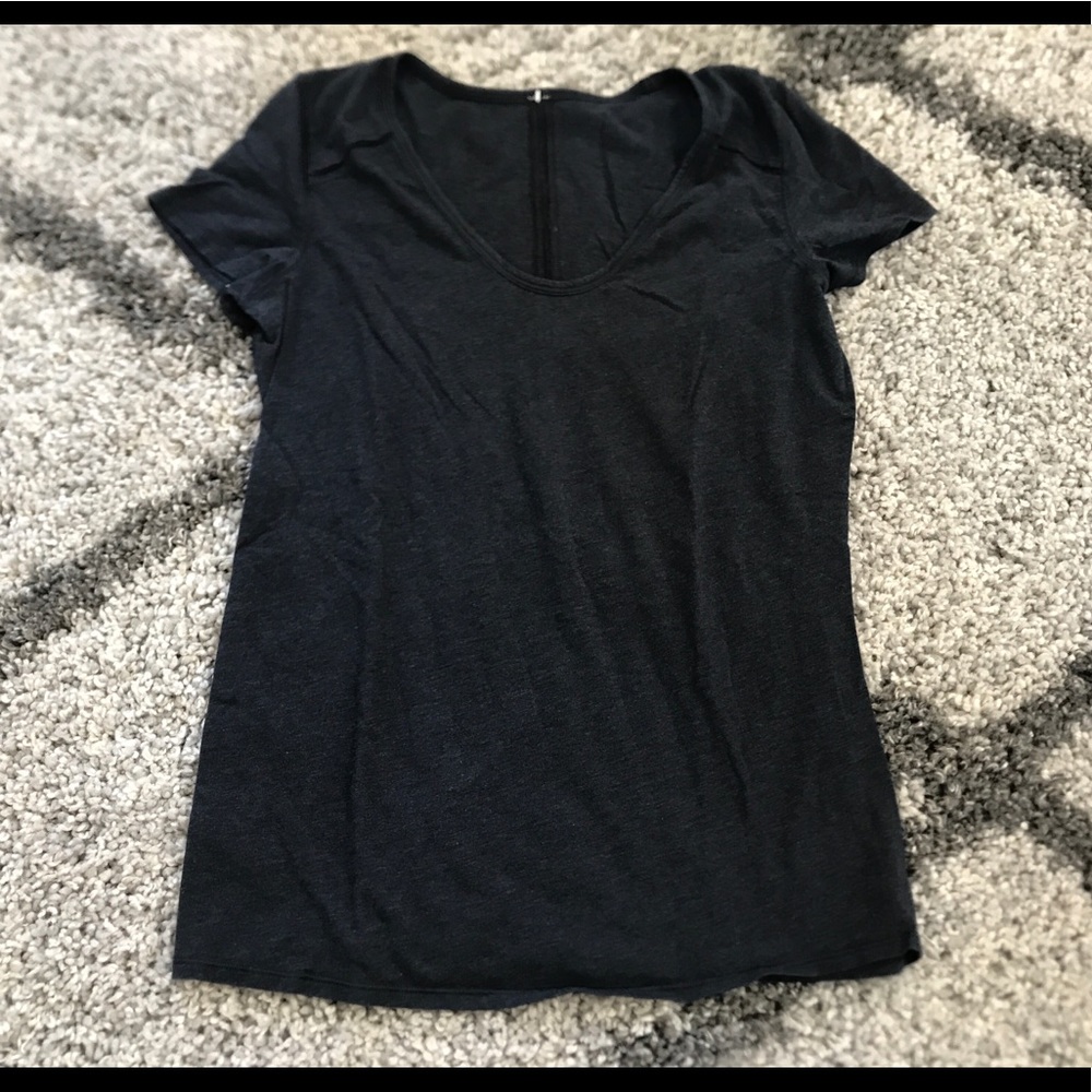 Lululemon superb ss tee heathered navy size 6